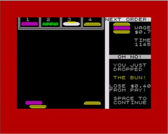 Greasy Dans - ZX Spectrum screenshot