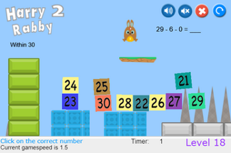 HarryRabby2 Subtraction with 3 numbers FREE Image