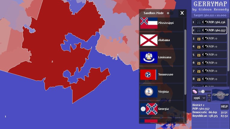 Gerrymap screenshot