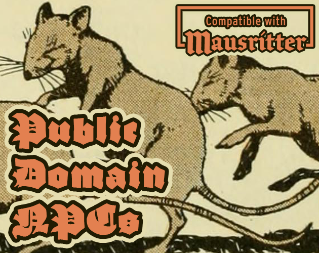 Games like Mausritter Public Domain NPCs