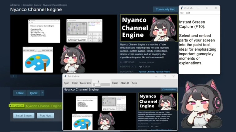 Nyanco Channel Engine screenshot