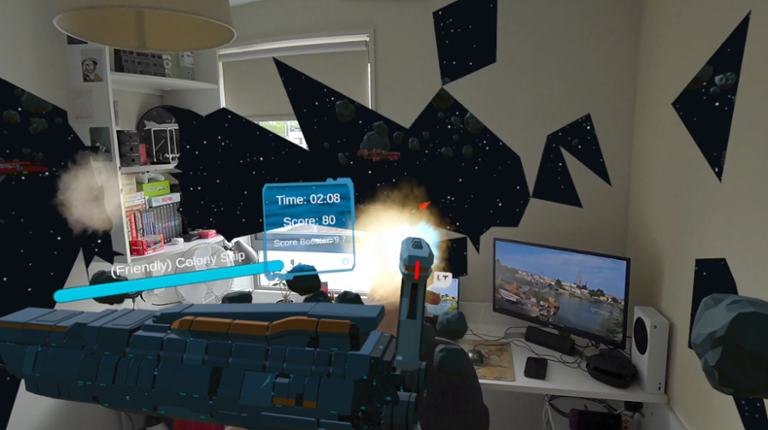 Starship Defender Mixed Reality Image