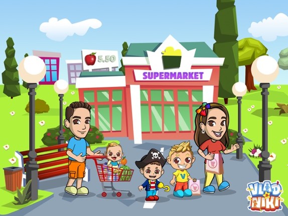 Vlad and Niki Supermarket game screenshot