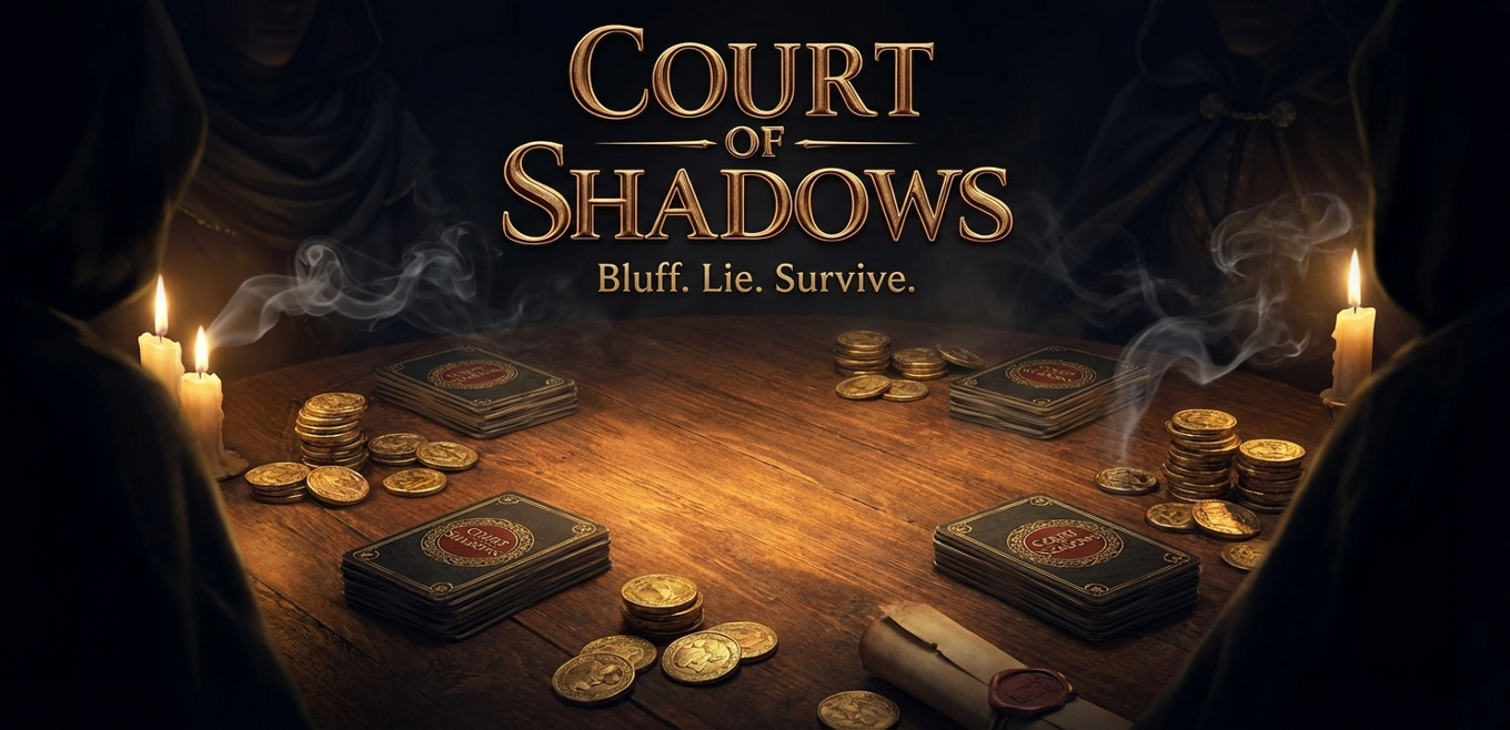Games like Court of Shadows - Online Bluffing & Social Deduction Card Game