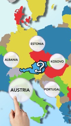 EUROPE Bubbles: Countries and Capital Cities Quiz Image