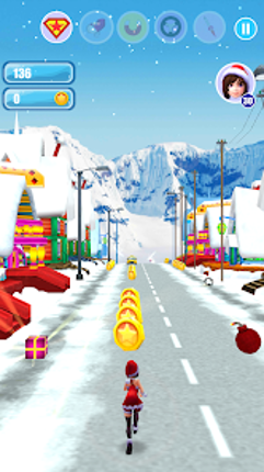 Santa Girl Run screenshot
