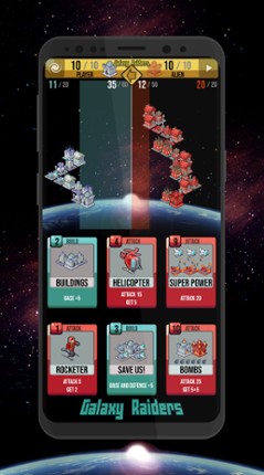 Galaxy Raiders Cards - offline space card game Game Cover