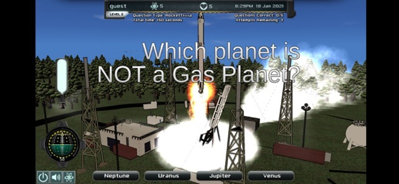 Intergalactic Rocket Trivia screenshot