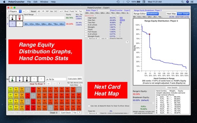 PokerCruncher - Expert - Odds screenshot