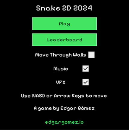 Snake 2D 2024 screenshot