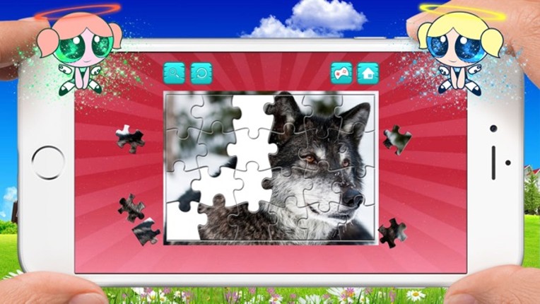 Wolf Jigsaw Puzzles, Drag and Drop Puzzle for Kids screenshot