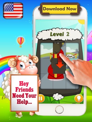15 Puzzle Sheep Free Classic Sliding Tiles game! - Hard Version screenshot