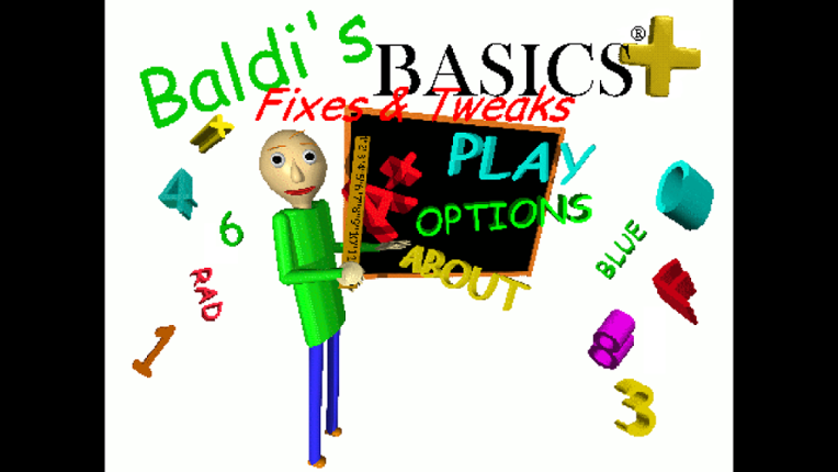 Baldi's Basics Plus: Fixes & Tweaks Game Cover