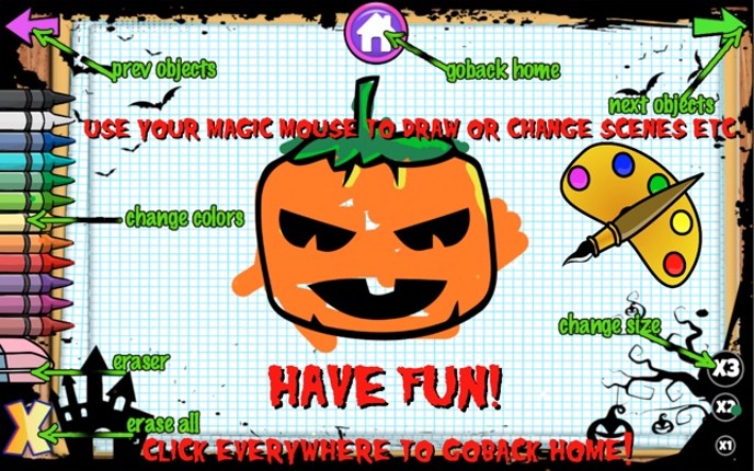 Color Objects Kids Halloween screenshot