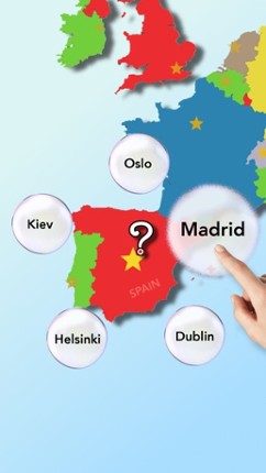 EUROPE Bubbles: Countries and Capital Cities Quiz Image