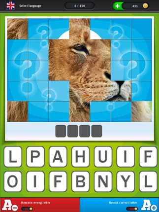 Find the Word - Free Animal Photo Quiz with Pics and Words screenshot