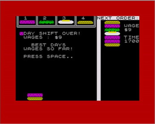 Greasy Dans - ZX Spectrum screenshot