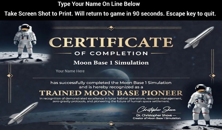 Moon Base 1 screenshot