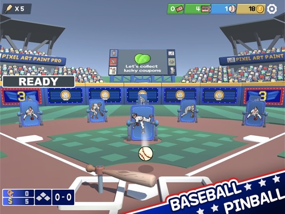 Pin baseball game Image