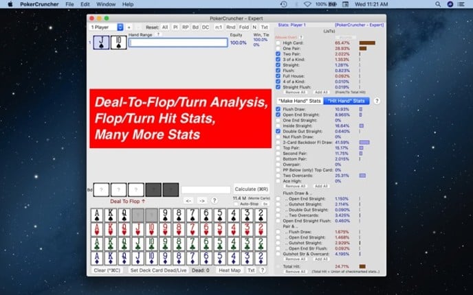 PokerCruncher - Expert - Odds screenshot