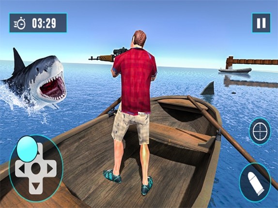 Shark Hunter Scuba Diving 3D Image