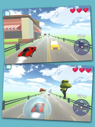 Turbo Cars 3D - Dodge Game of Avoid Car Obstacles screenshot