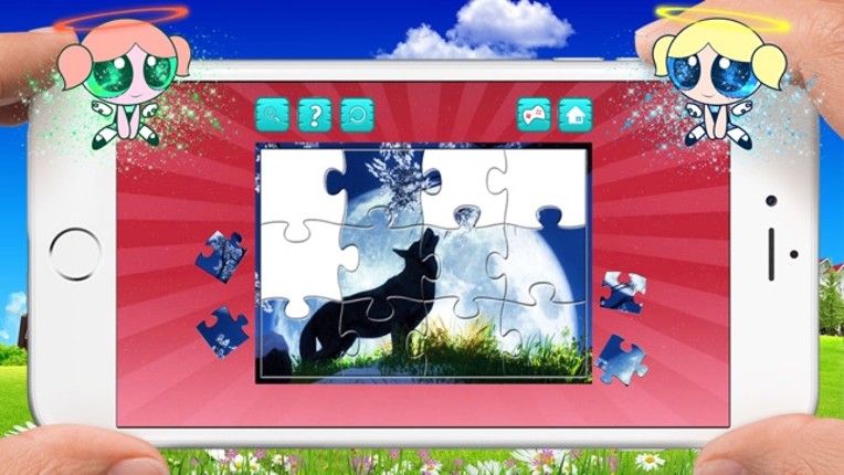 Wolf Jigsaw Puzzles, Drag and Drop Puzzle for Kids screenshot