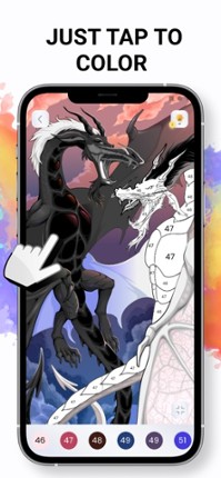 Coloring book Color by number screenshot