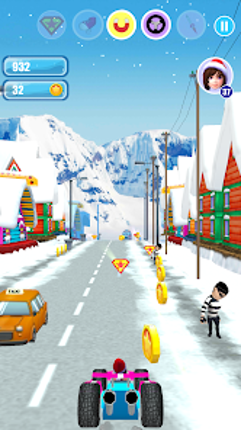 Santa Girl Run Image