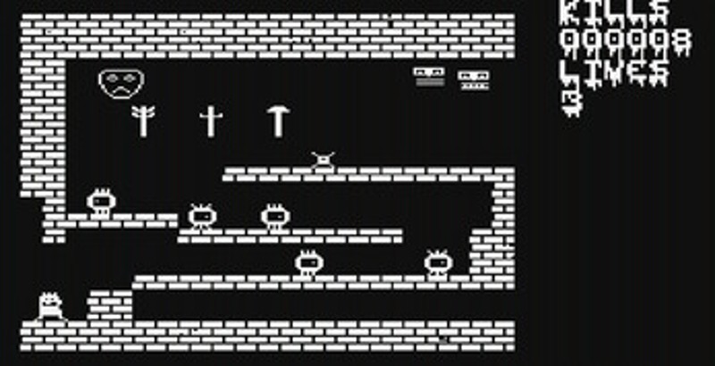 A cursed skull (ZX Spectrum, Dragon 32,) screenshot