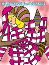 Five Little Elves Wrapping Christmas Gifts Image