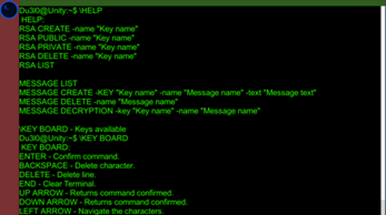 Terminal Unity with RSA Image