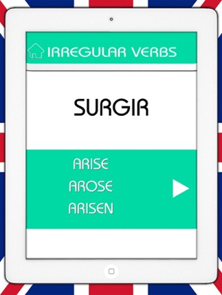 Irregular Verbs in English - Practice and study languages is easy screenshot