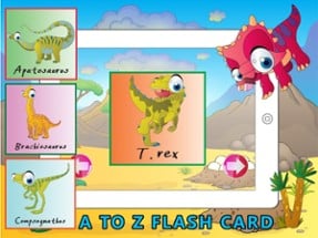 Learn ABC Dinosaur Shadow Puzzle - Flash Card Game Image