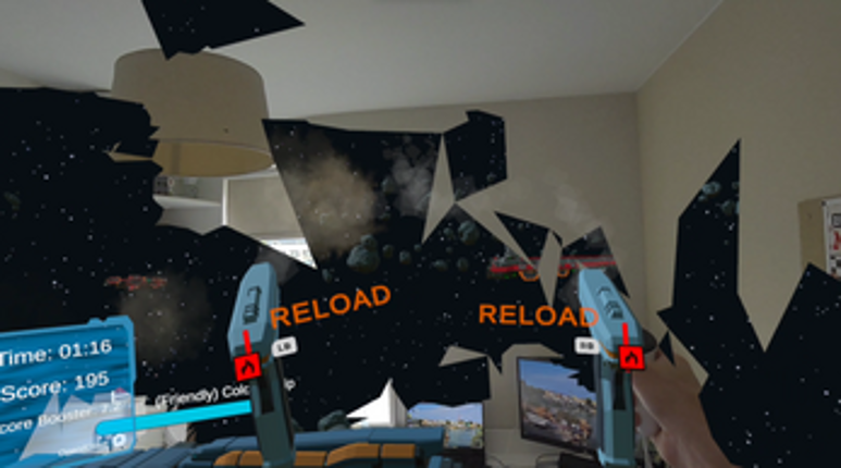 Starship Defender Mixed Reality screenshot