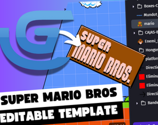 Super Mario Bros Clasic Editable Template In Gdevelop Image