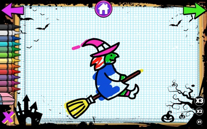 Color Objects Kids Halloween Image