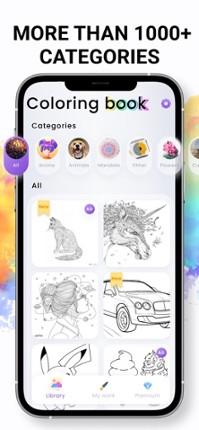 Coloring book Color by number screenshot