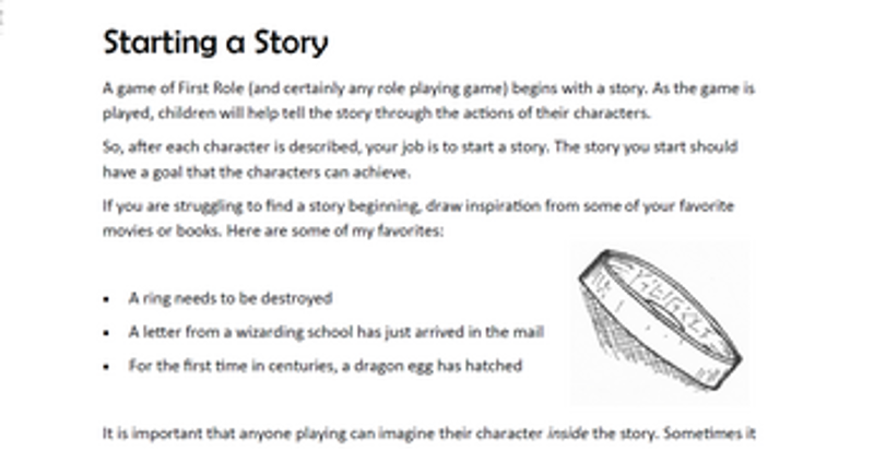 First Role Image