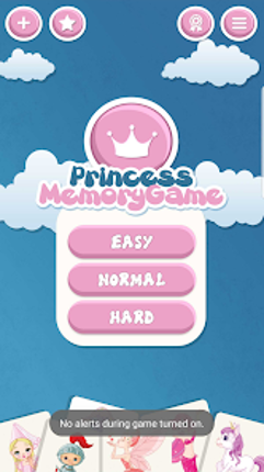 Princess memory game for kids screenshot