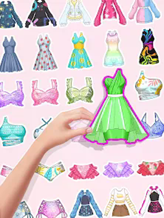 Sticker Doll DIY Dressup Diary screenshot