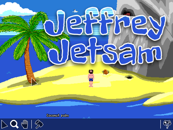 The misadventures of Jeffrey Jetsam. Shouldn't that be flotsam? No, trust me on this one. Game Cover