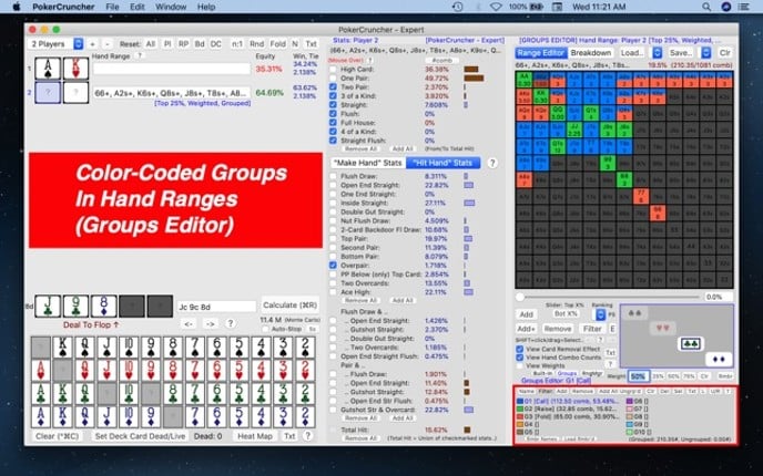PokerCruncher - Expert - Odds screenshot