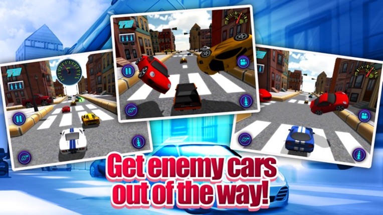 Cartoon Car 3D Real Extreme Traffic Racing Rivals Simulator Game screenshot