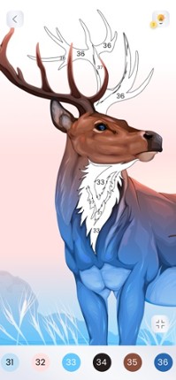 Coloring book Color by number screenshot