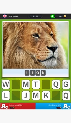 Find the Word - Free Animal Photo Quiz with Pics and Words screenshot