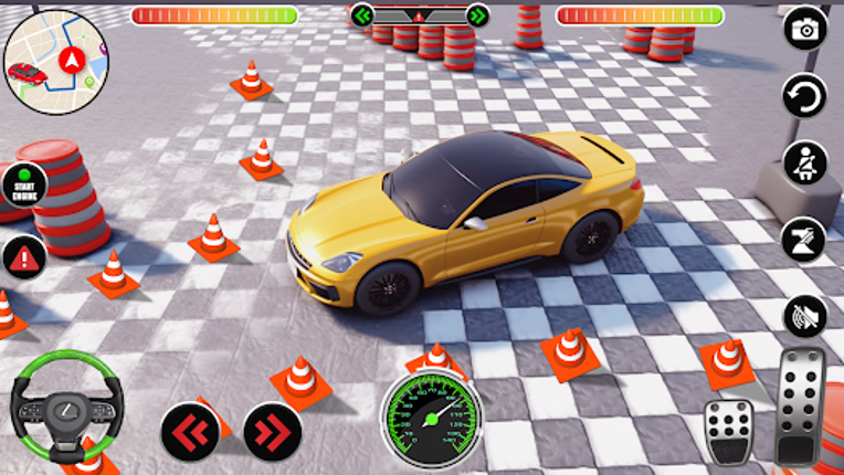 Classic car parking car games screenshot