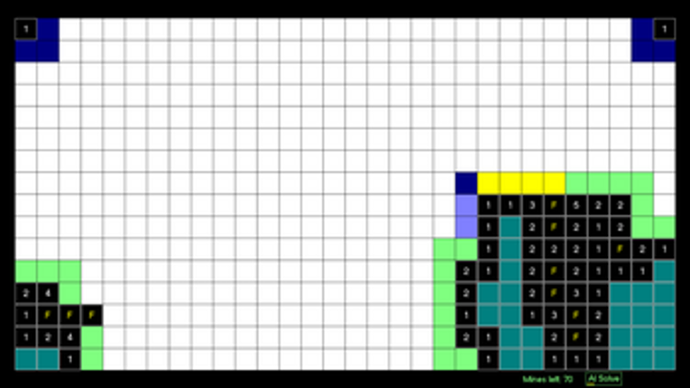 Minesweeper AI screenshot