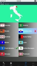 Italy Region Maps and Flags Image