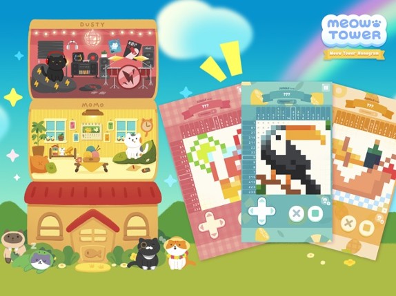 Meow Tower - Nonogram Puzzle screenshot